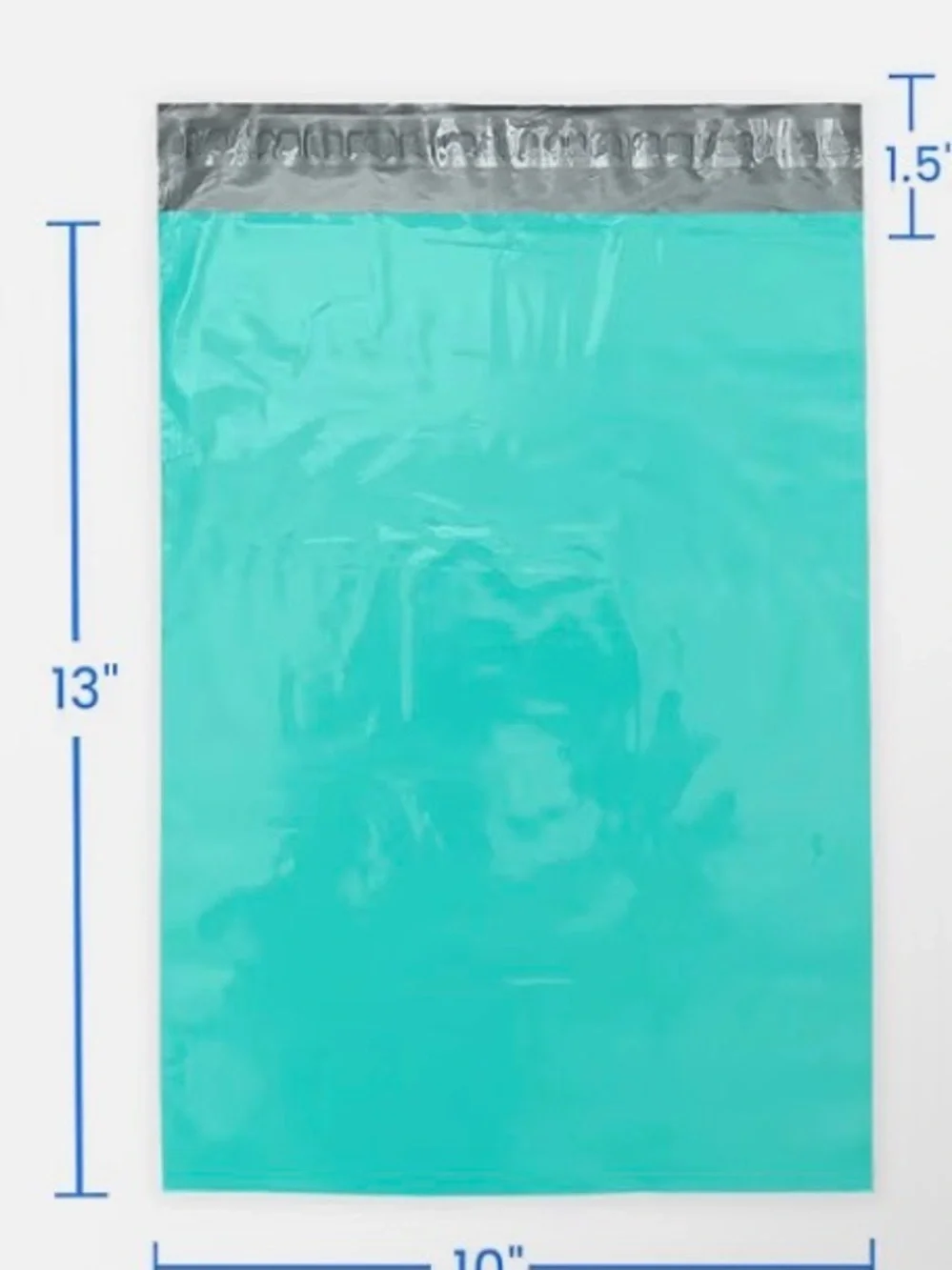 Aqua Blue Polymailers Bag - 10 Pack